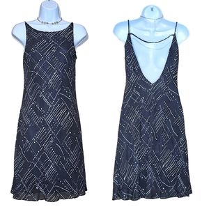NWOT Vintage Benjamin A. Open Back Slip Dress